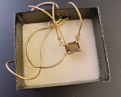 14K arany lánc/turmalin