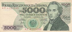 5.000   Złoty   1982   Lengyelország  A képen látható állapotban
