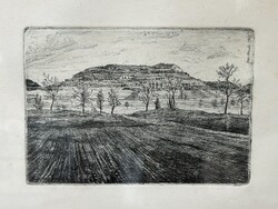 Early etching by Arnold Gross (1929-2015)