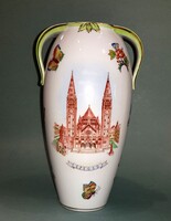 Herendi Viktória váza Szeged Dóm tér képpel