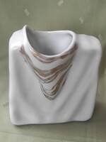 Eschenbach Bavaria modernista porcelán váza – drapéria design