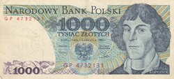 1.000   Złoty   1982  Lengyelország   A képen látható állapotban