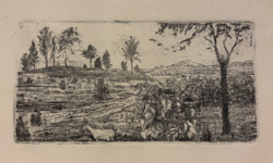 Early etching by Arnold Gross (1929-2015)