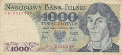 1.000   Złoty   1982  Lengyelország   A képen látható állapotban