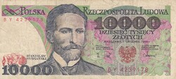 10.000   Złoty   1988   Lengyelország  A képen látható állapotban