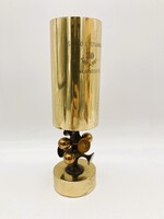 Muharos Lajos (1941-) mid-century modern, brutalista iparművészeti fém serlege az 1970-es évekből