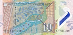 10  Dinár  2018    Macedonia   A képen látható állapotban