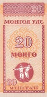 20  Mongo    Mongólia   A képen látható állapotban