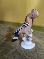 Búbosbanka porcelán figura, Cluj