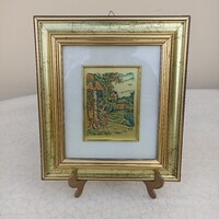 Aranyozott képkeret nyomattal