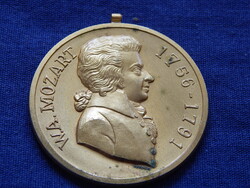 Wolfgang Amadeus Mozart 1756-1791 - medál (Paul Kramer Neuchatel) 48 mm