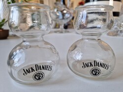 Jack Daniels, hibátlan 2db különleges "homokóra"  pohár, magassága 8cm, átmérője alul 5,5, felül 4cm