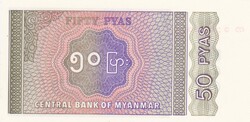 50  Pyas  Myanmar   A képen látható állapotban