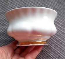 Royal Albert fehér arany teás nagy cukortartó 11x6cm