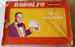 Retro Rodolfo Bűvészdoboz (30+1 mutatvány) – Gyűjtői darab a 80-as évekből eladó!