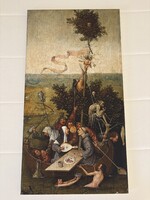 Hieronymus Bosch – Ship of Fools (Bolondok hajója) Louvre múzeumi vászon reprodukció