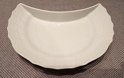 Herendi fehér nagy csontos tányér 20.5x13x3cm
