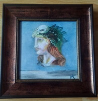 Hartmann Kitty:Női  portré Szász Endre stílusában