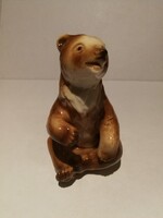 Royal Dux porcelán maci!