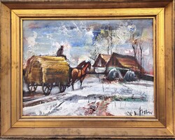 Fodor József (1935-2007) : Szalmahordó
