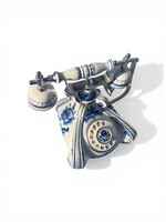 Vintage Gzhel Rozanov porcelán telefon