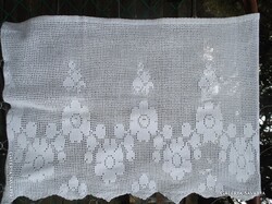 FÜGGÖNY - KÉZIMUNKA - HORGOLT - CSIPKE - 110 x 70 cm -  VASTAG - HIBÁTLAN