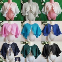 ESKÜVŐ - Elegáns muszlin boleró, pelerin - több színben