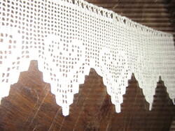 Gyönyörű vintage stílusú horgolt vitrázs csipke függöny vagy polc csík