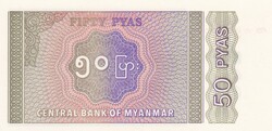 50  Pyas  Myanmar   A képen látható állapotban