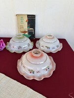 Régi  konyhai  fodros lámpabúra lámpa nosztalgia paraszti dekoráció