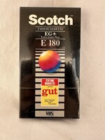Scotch EG+ E 180 VHS kazetta bontatlan gyári fóliás  19x10,5x2,5 cm