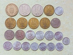 Magyarország 24 db Különböző Érme 5 10 20 50 Fillér 1 5 10 100 Forint 1960-1995