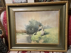 Neogrády Antal - “nem szabad a vízbe menni..” (hatalmas méretben)