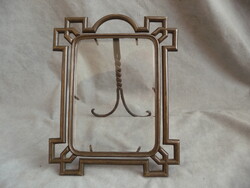 Antik fényképtartó antik fénykép keret antik fotókeret 1910 es 20 as évek asztali fém fénykép tartó