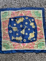 Pazar pille könnyű serleg mintás selyem kendő 88*88 cm, 100% silk