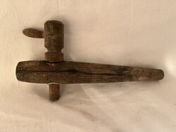 Antik fa hordócsap  29x4,5 cm, csap 15x3,5 cm