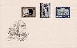 FDC 1961. LISZT FERENC SOR ALKALMI BORÍTÉK
