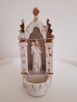 Antik Porcelán Szenteltvíztartó