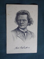 Képeslap,híres emberek,Anton Grigorjevics Rubinstejn zeneszerző,1915-