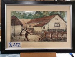PATAKI JÓZSEF Hazafelé kaszával B152.
