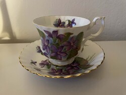 Royal Albert Purple Violet gyűjtői teás csésze +alj!