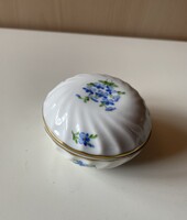 Herendi ékszertartó bonbonier nefelejcs mintával