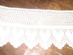 Gyönyörű vintage stílusú horgolt vitrázs csipke függöny vagy polc csík