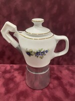 Hollóházi Porcelán kávéfőző szeder mintával