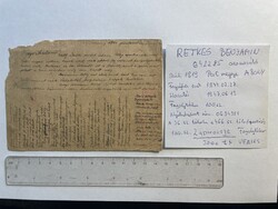 -AX142- Régi II. Vh-s Világháborús Katonai Tábori Posta Levél Levelezőlap