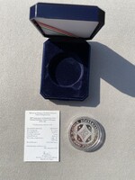 2002 200 éves az Országos Széchenyi Könyvtár ezüst 3000 Ft PROOF (tükörveret) emlékérme,díszdobozban
