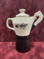 Hollóházi Porcelán kávéfőző szeder mintával