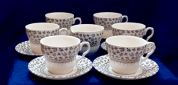Ironstone angol fajansz teás, kávés szettek, kiöntővel