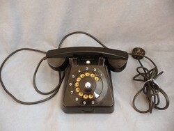 Régi tárcsás telefon régi telefon retro fekete bakelit telefon CB 555 asztali távbeszélő készülék