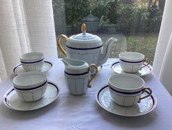 Viktoria porcelán teás készlet a Monarchiából